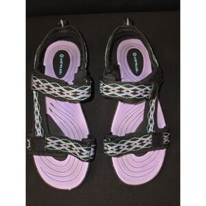 Airwalk Hiking Outdoors Waterproof Sandals Girls 5.5 Purple‎ Black